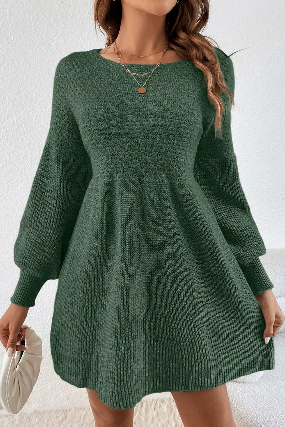 long sleeve mini dress in stone Rosa Mini Dress - Stone | Resortwear Collection