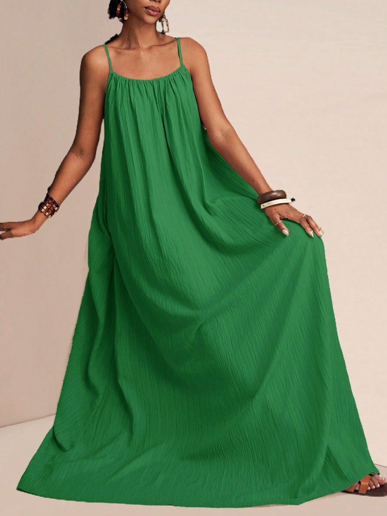 Spaghetti Strap Flowy Maxi Dress - Salt & Stone