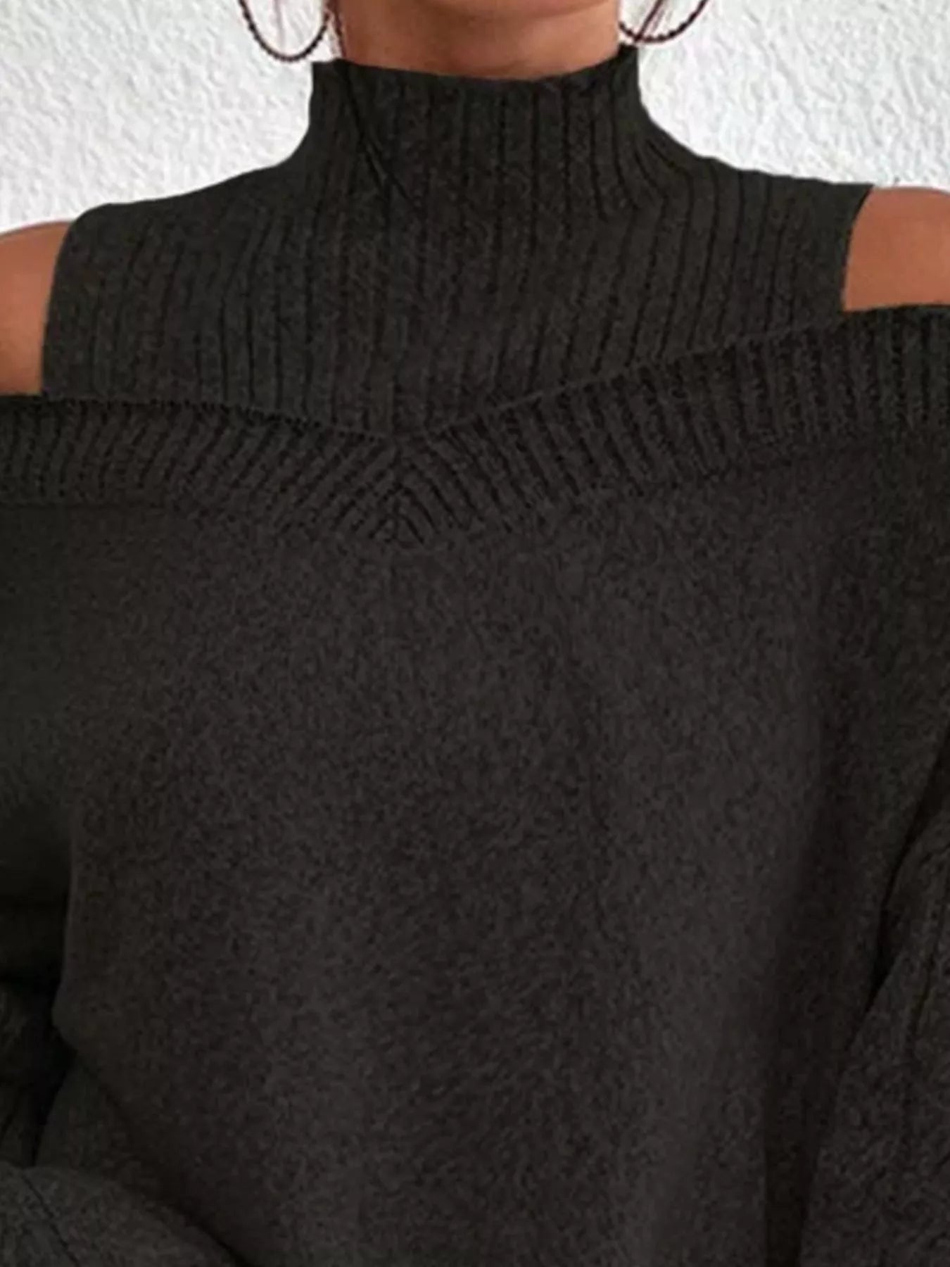 Cold Shoulder Turtleneck Sweater - Salt & Stone