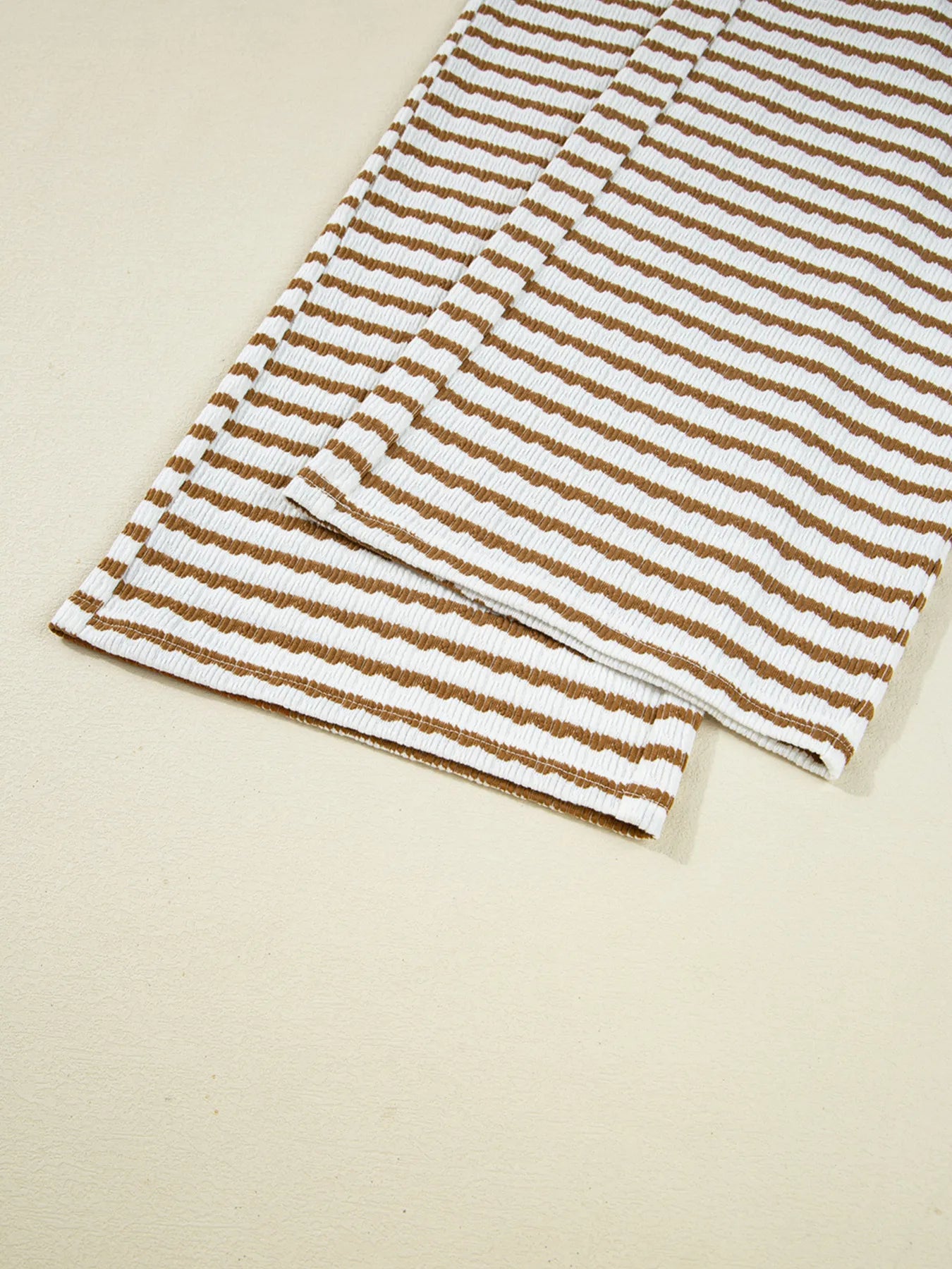 Stripe Collared Top and Drawstring Pant Set - Salt & Stone