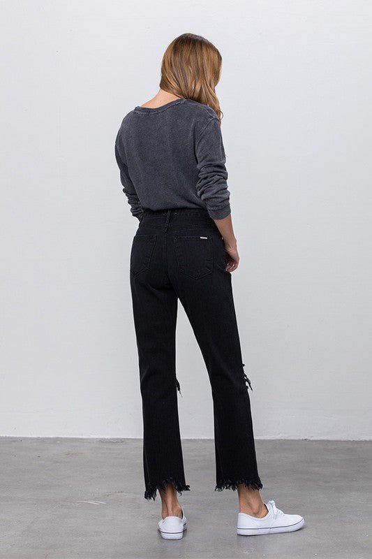 DESTROYED STRAIGHT JEANS - Salt & Stone