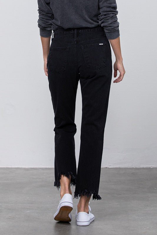 DESTROYED STRAIGHT JEANS - Salt & Stone