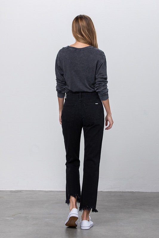DESTROYED STRAIGHT JEANS - Salt & Stone