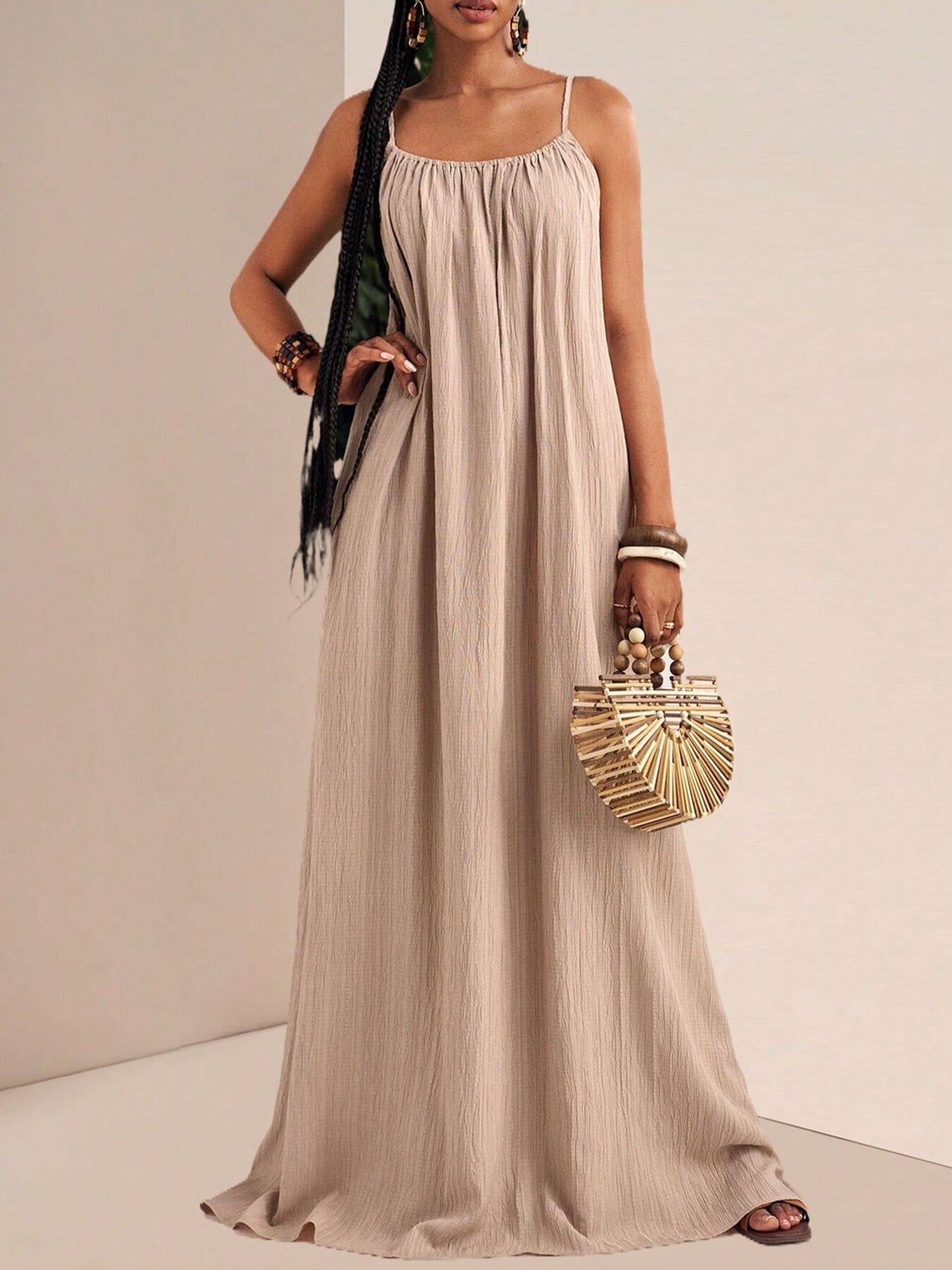 Spaghetti Strap Flowy Maxi Dress - Salt & Stone