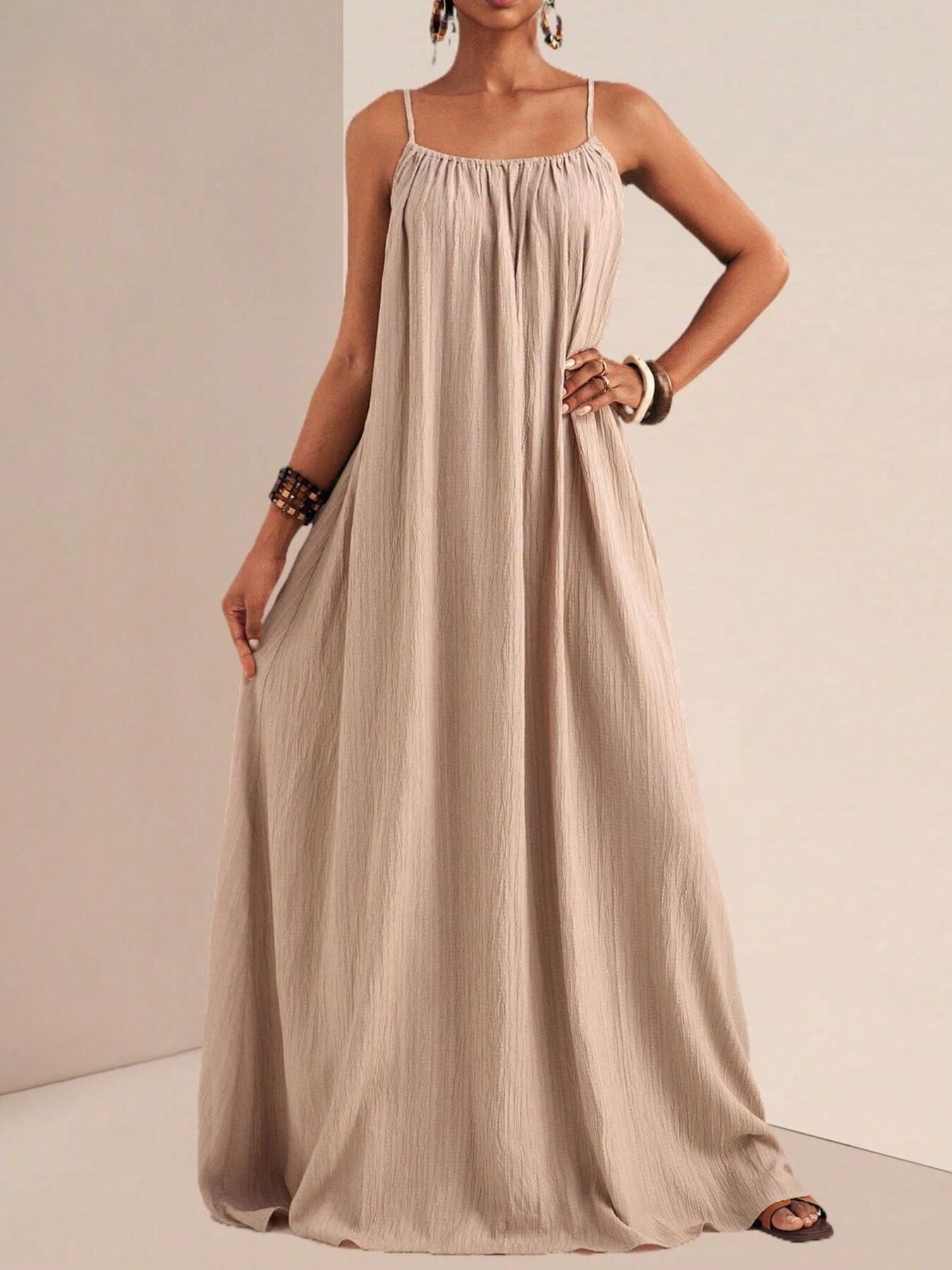 Spaghetti Strap Flowy Maxi Dress - Salt & Stone