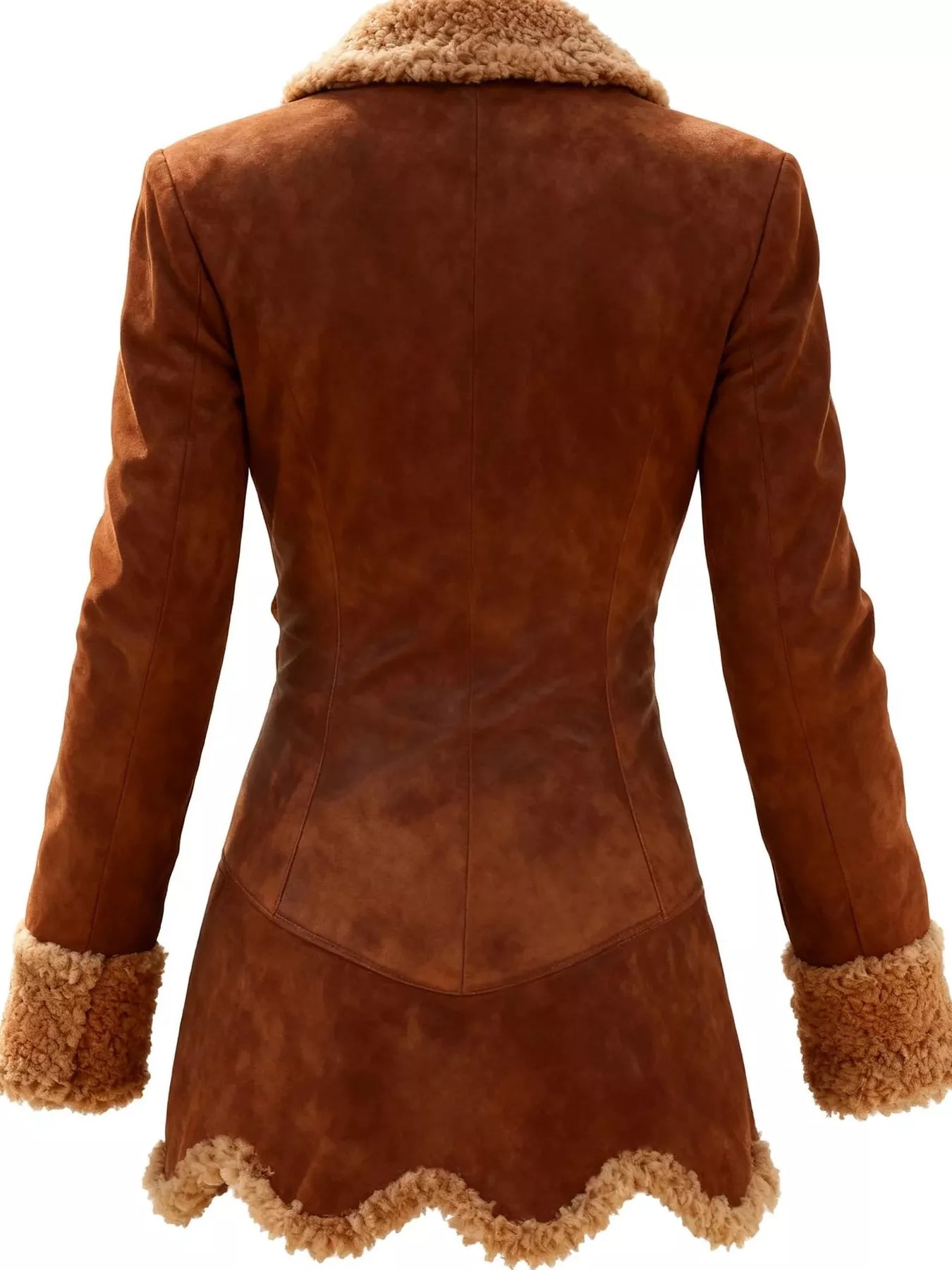 Vintage Suede Sherpa Trimmed Winter Coat - Salt & Stone
