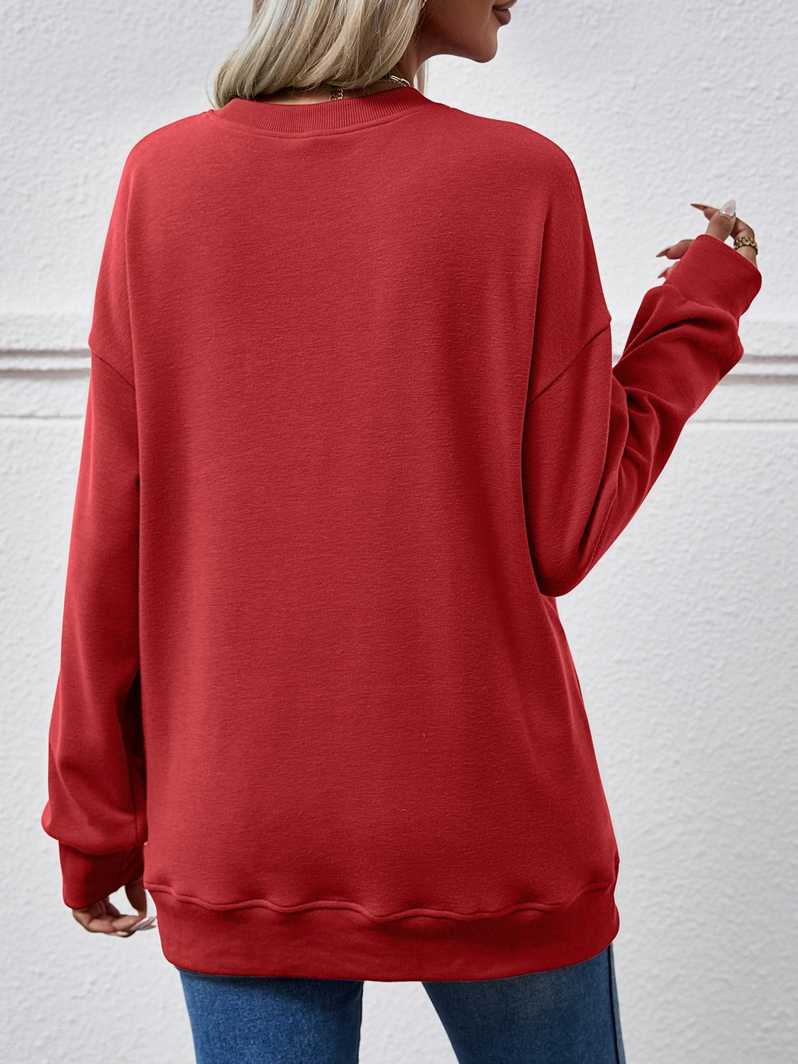 Dropped Shoulder Sweatshirt with Pockets - Salt & Stone
