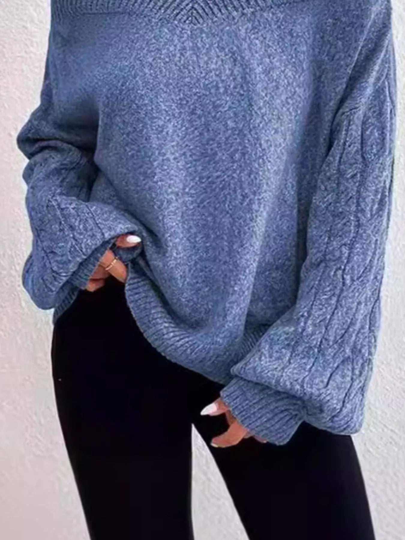 Cold Shoulder Turtleneck Sweater - Salt & Stone