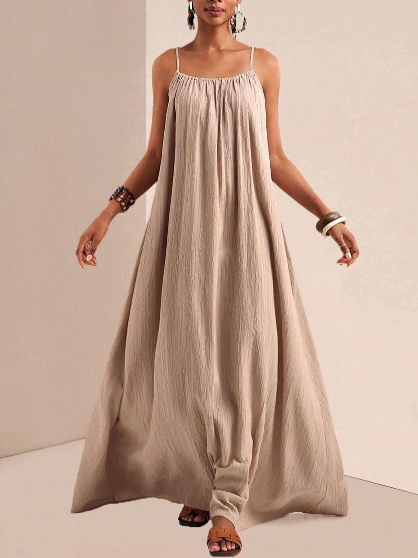 Spaghetti Strap Flowy Maxi Dress - Salt & Stone