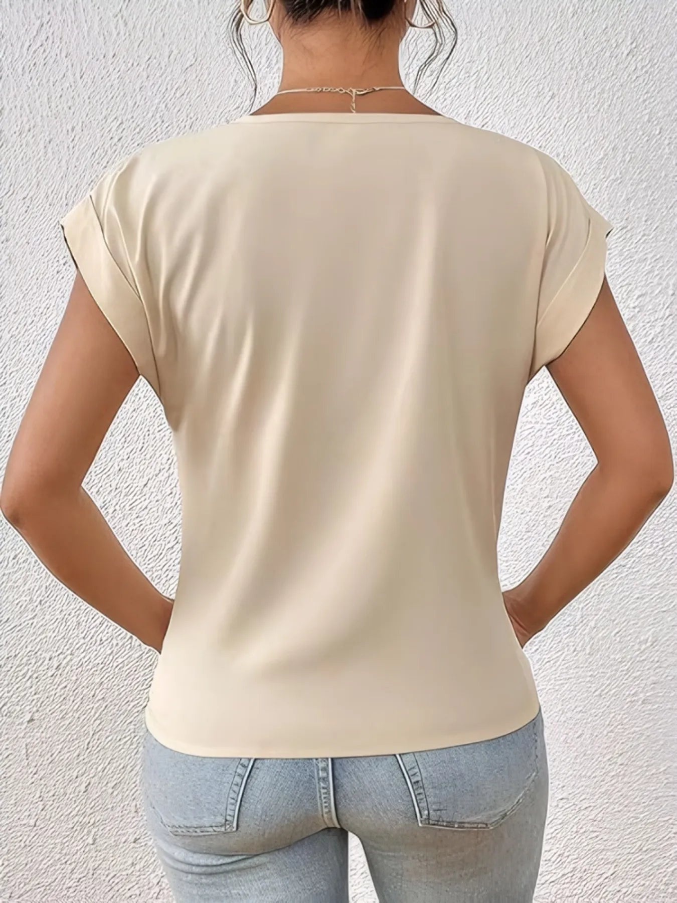 V - Neck Twist Front Top - Salt & Stone