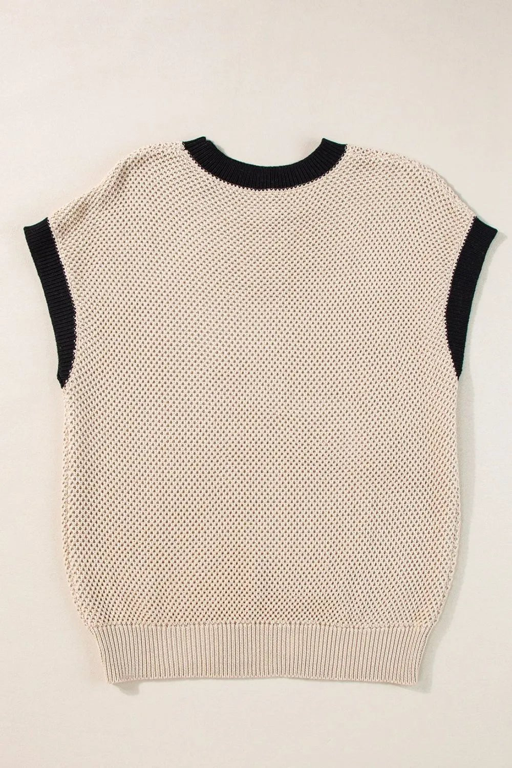 Textured Knit Sweater with Contrast Trim Details - Salt & Stone