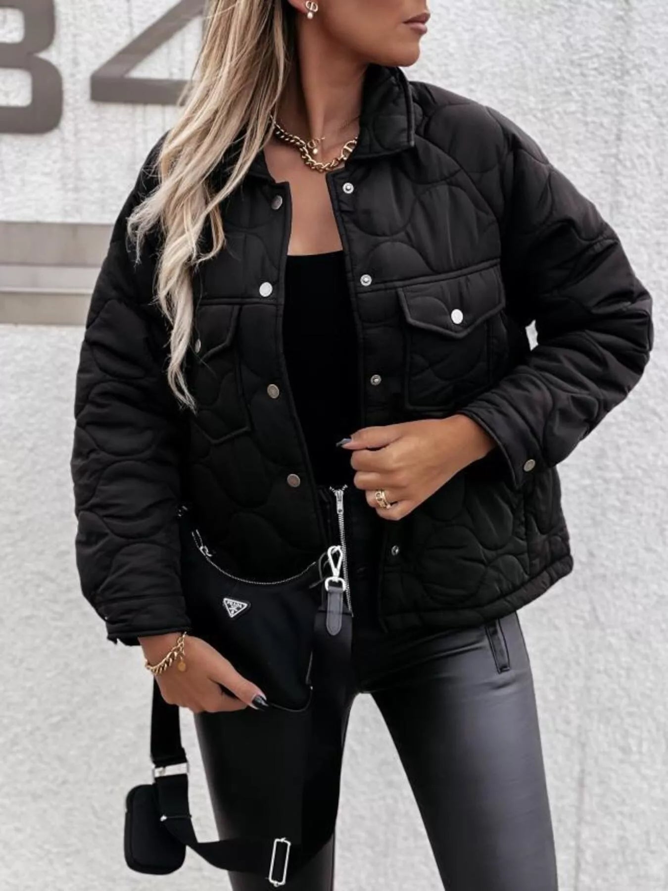 Quilted Snap - Down Casual Jacket - Salt & Stone