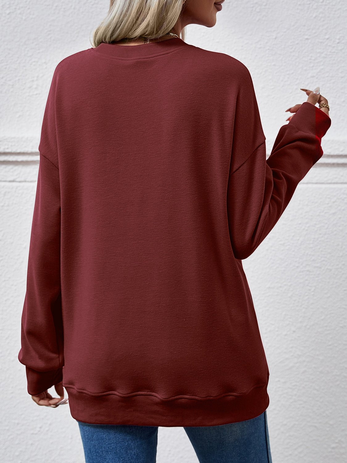 Dropped Shoulder Sweatshirt with Pockets - Salt & Stone