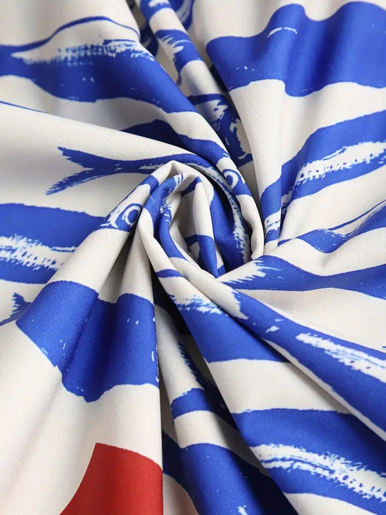 Sardine Print Spaghetti Strap Midi Dress - Salt & Stone