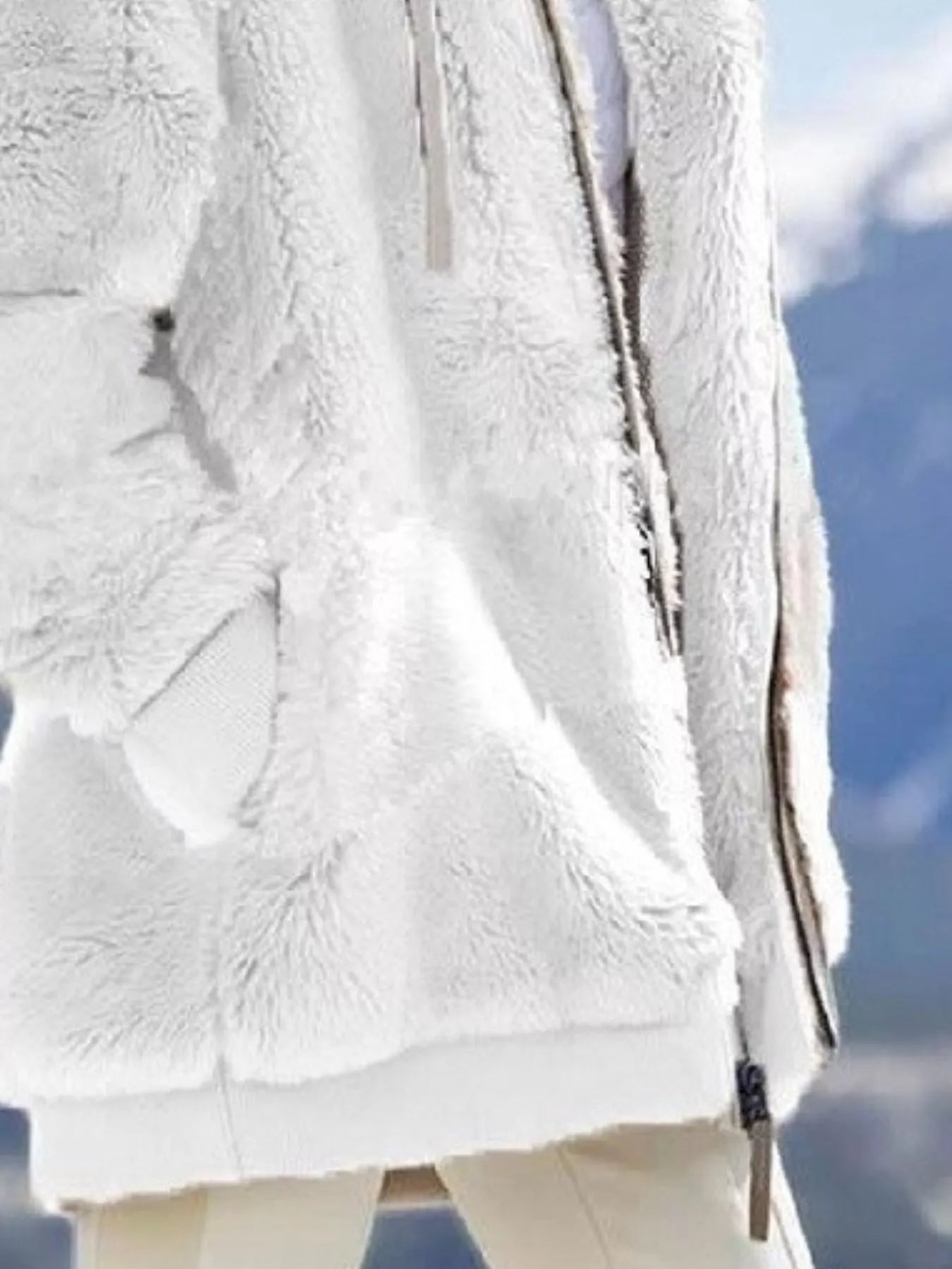 Full Size Cozy Fleece Zip - Up Hooded Jacket Plus Size - Salt & Stone