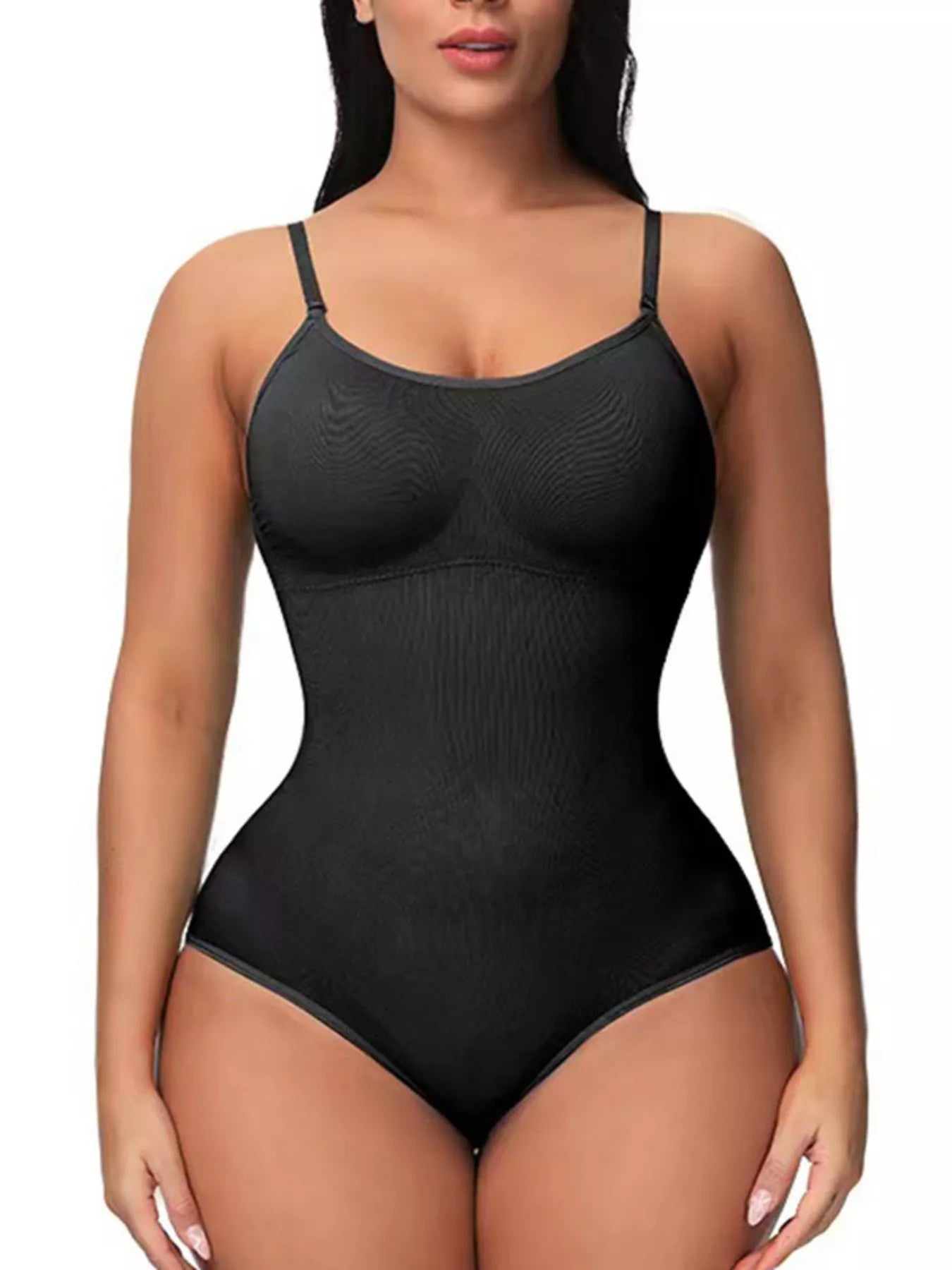 Full Size Seamless Scoop Neck Shaping Bodysuit Plus Size - Salt & Stone
