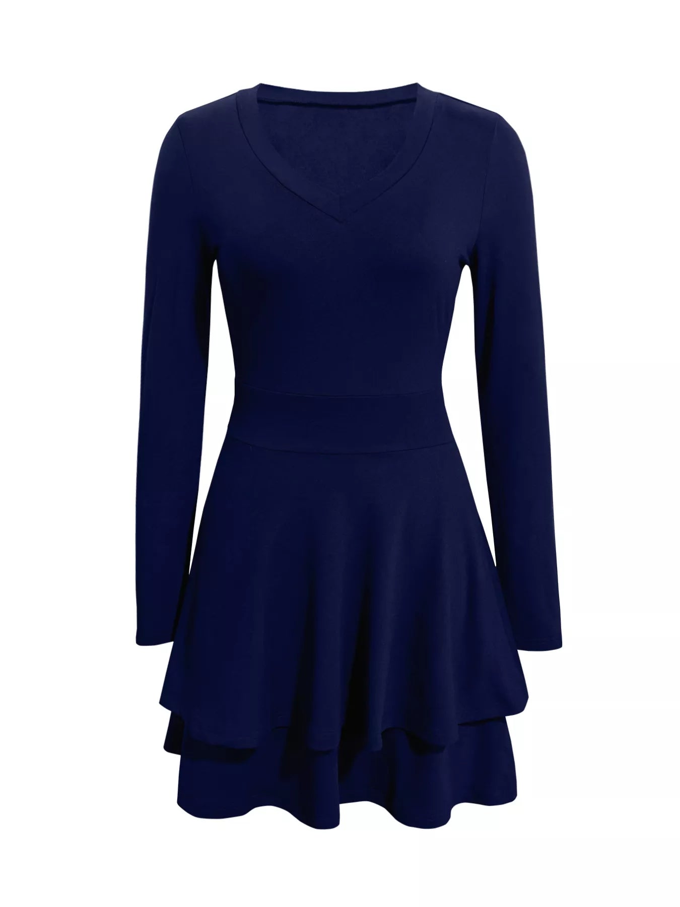 V - Neck Layered Ruffle Mini Dress - Salt & Stone