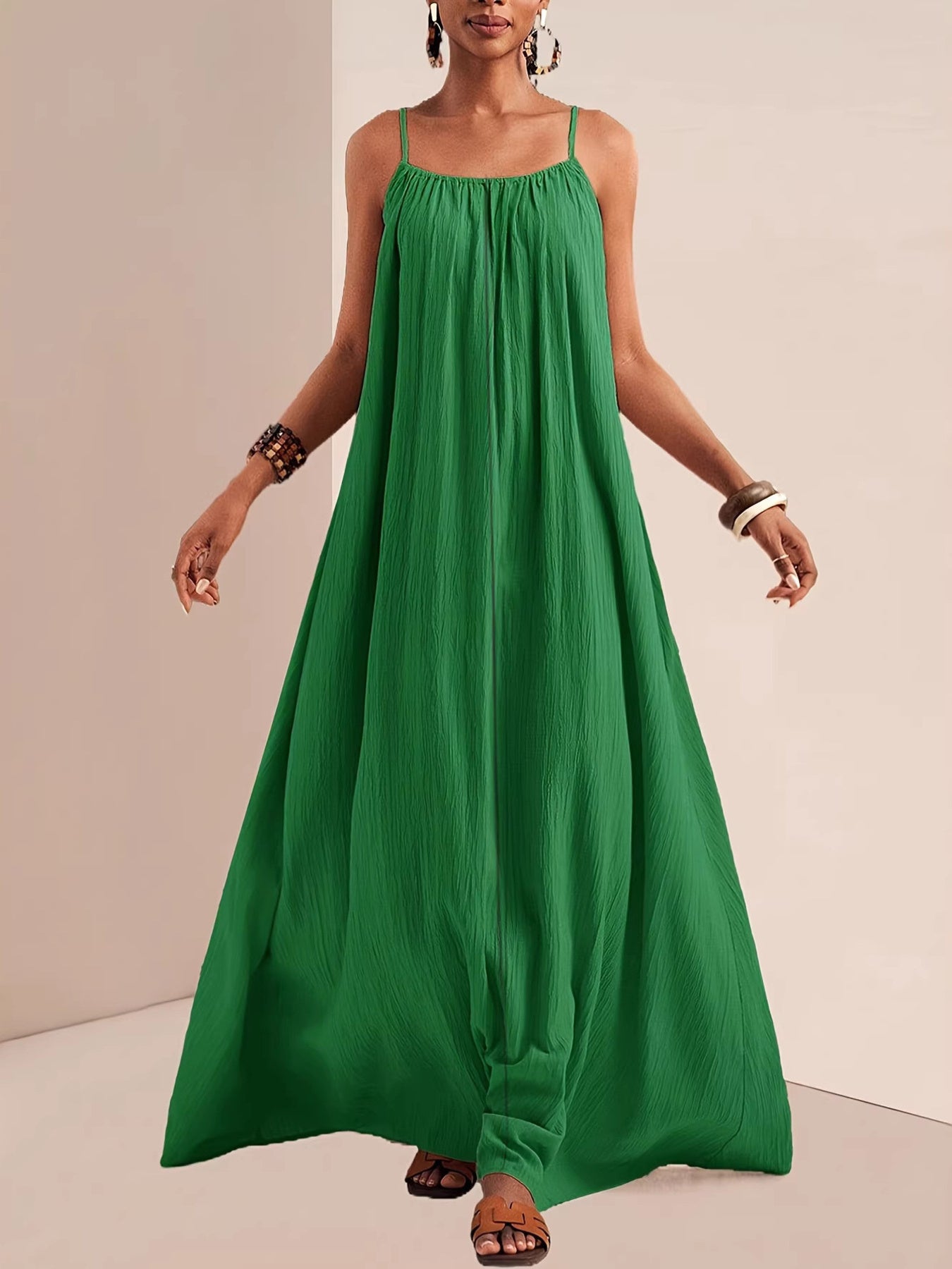 Spaghetti Strap Flowy Maxi Dress - Salt & Stone