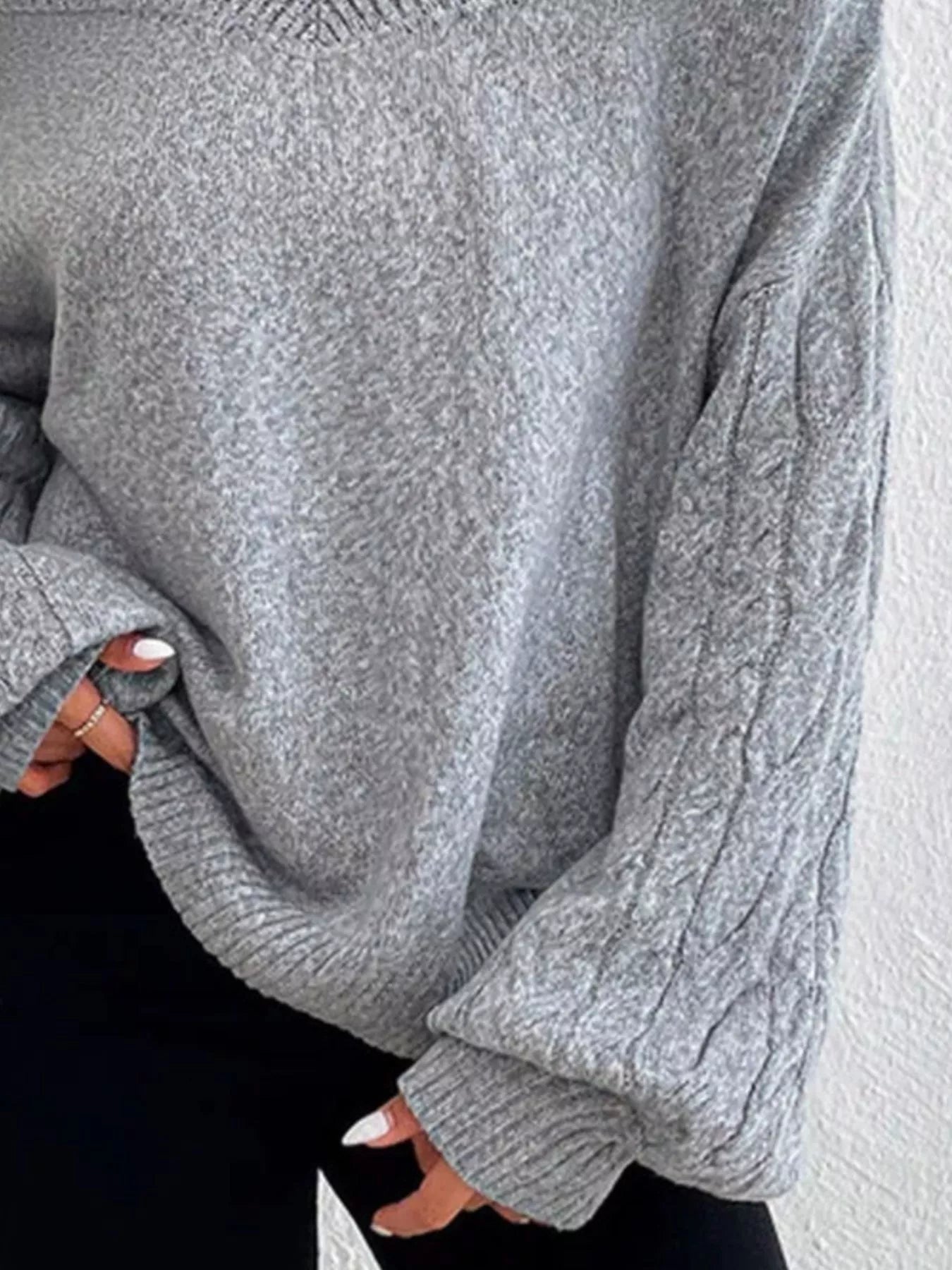 Cold Shoulder Turtleneck Sweater - Salt & Stone