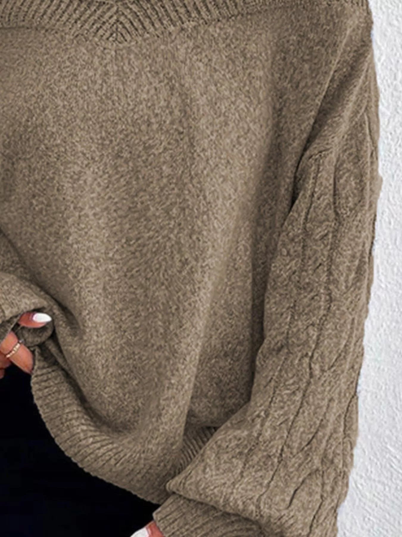Cold Shoulder Turtleneck Sweater - Salt & Stone
