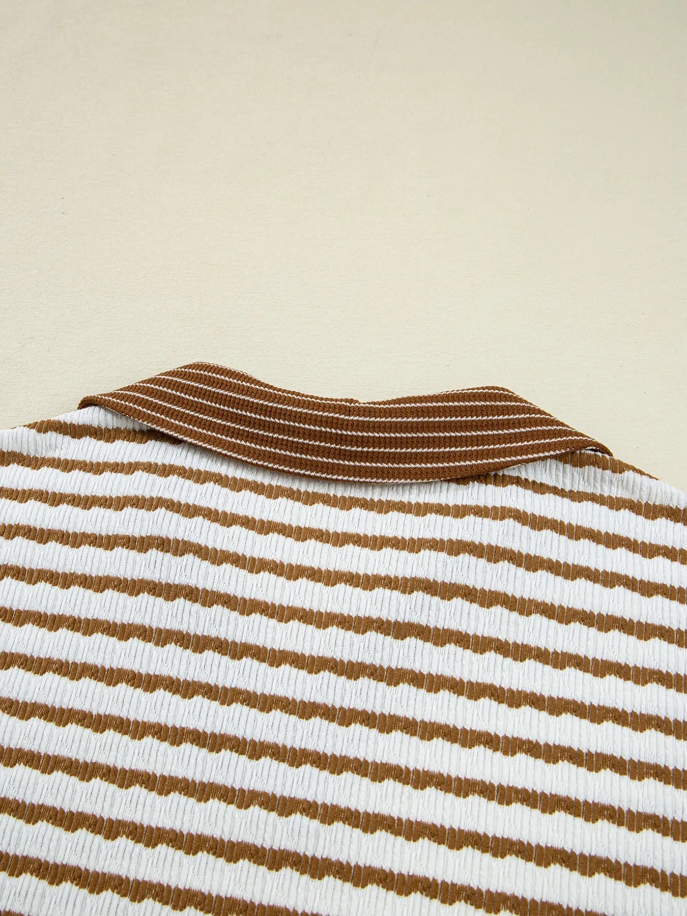 Stripe Collared Top and Drawstring Pant Set - Salt & Stone