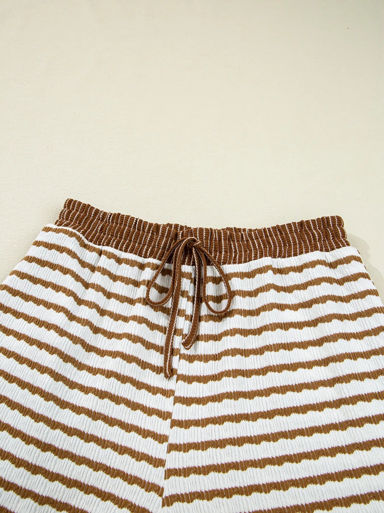 Stripe Collared Top and Drawstring Pant Set - Salt & Stone