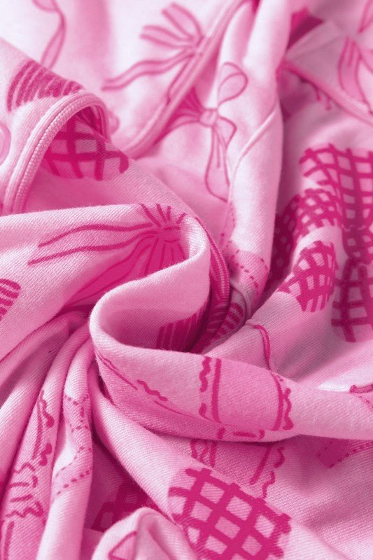 Valentine Bow Shirt and Shorts Pajamas Set - Salt & Stone