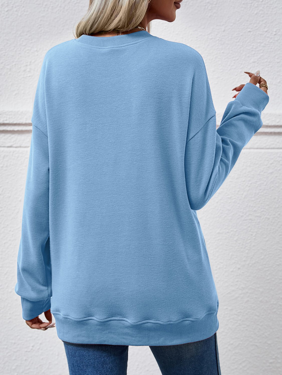 Dropped Shoulder Sweatshirt with Pockets - Salt & Stone