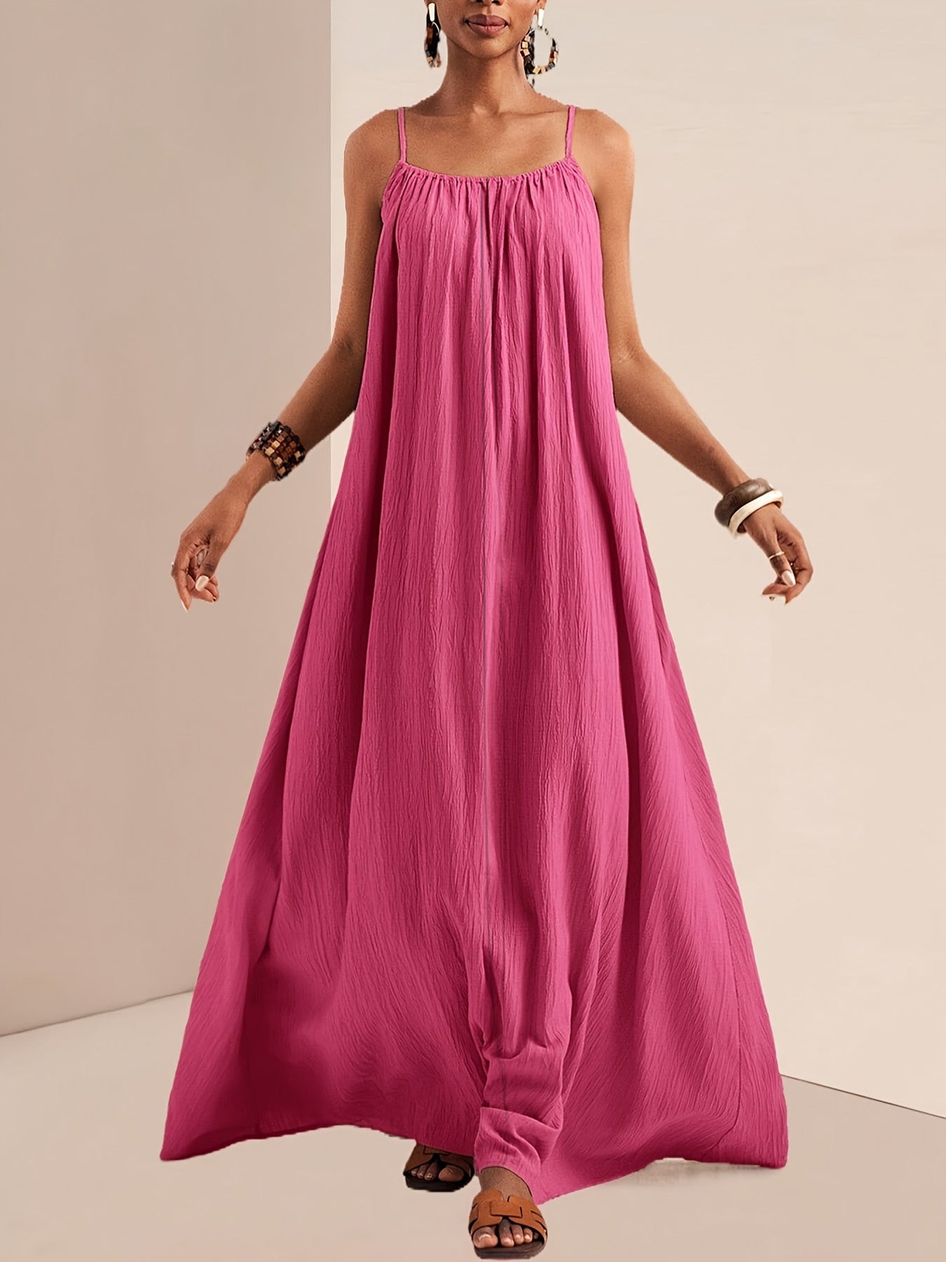 Spaghetti Strap Flowy Maxi Dress - Salt & Stone