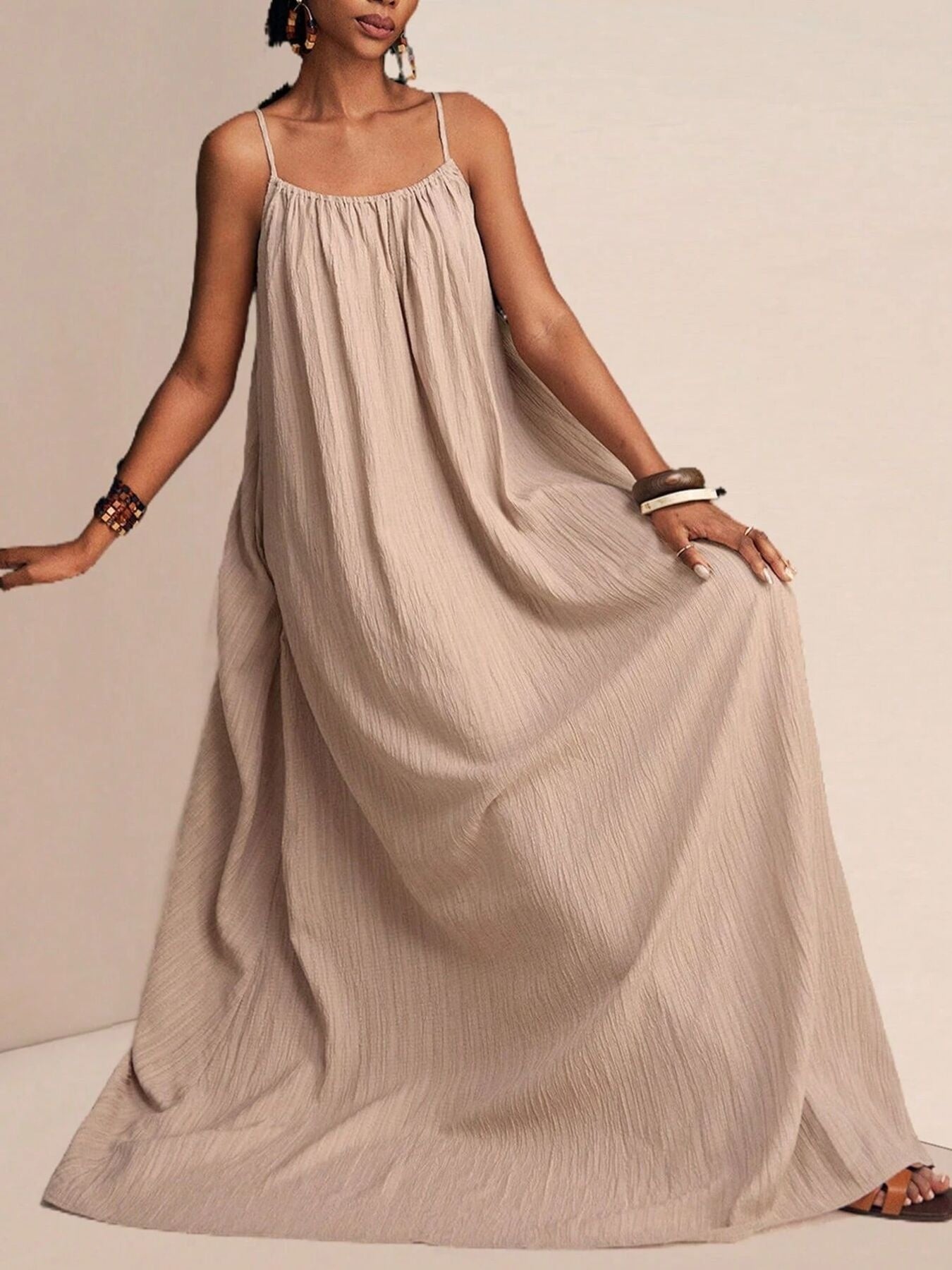 Spaghetti Strap Flowy Maxi Dress - Salt & Stone