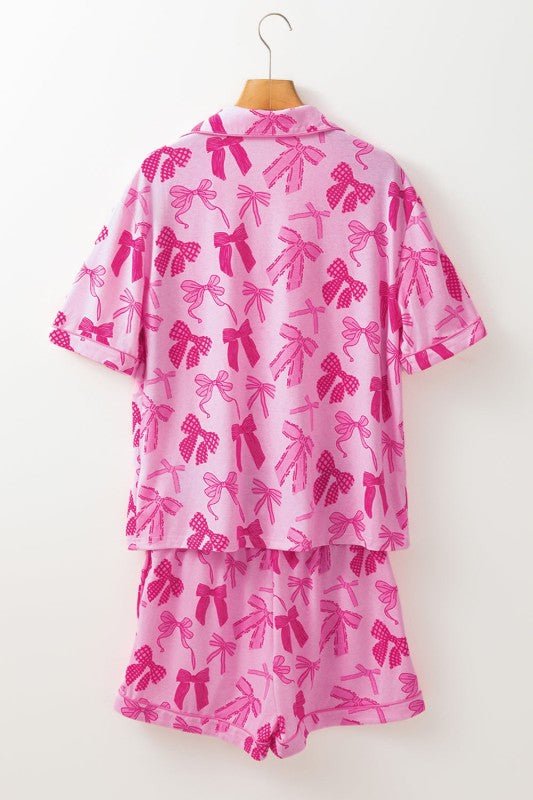 Valentine Bow Shirt and Shorts Pajamas Set - Salt & Stone