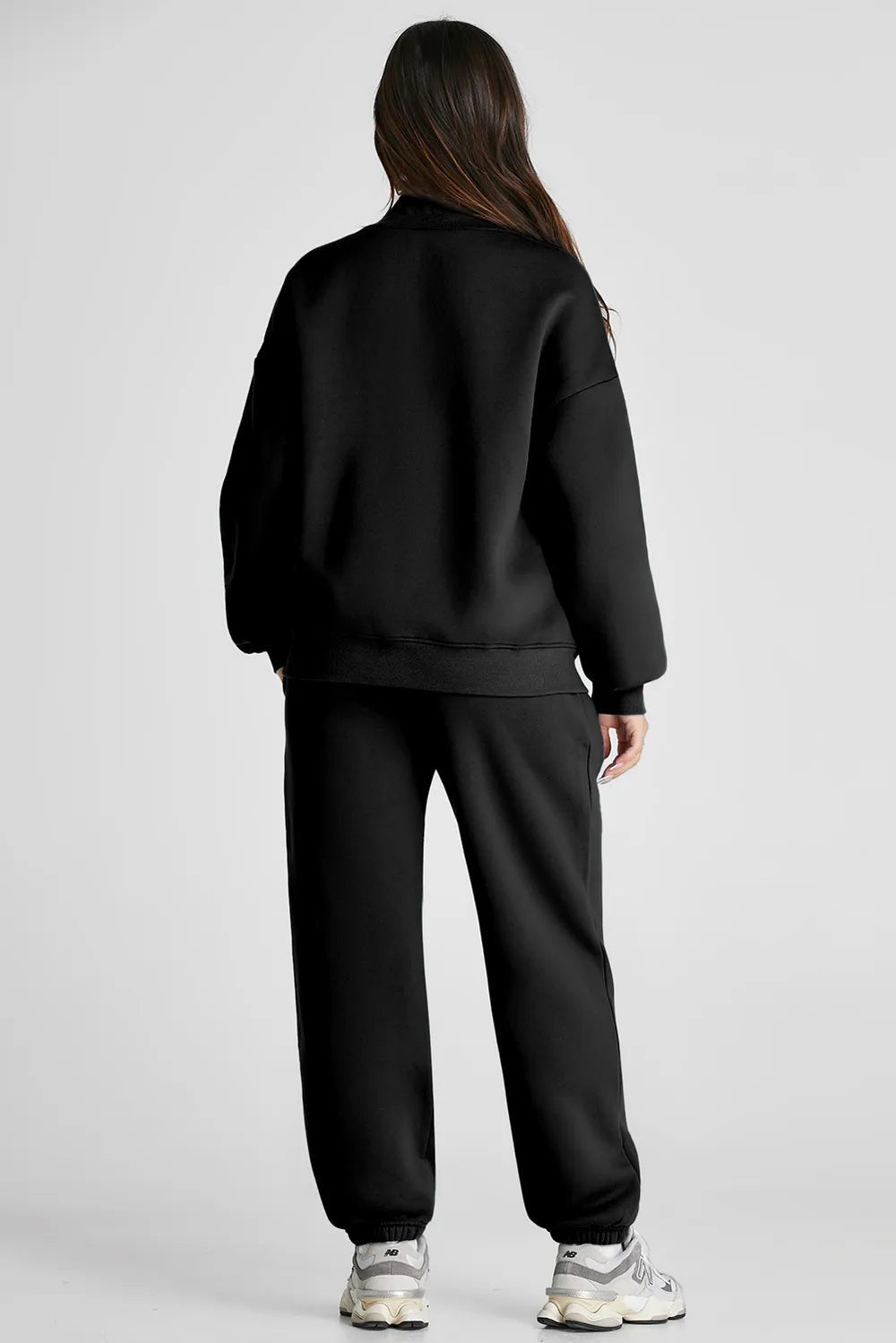 Quarter Zip Long Sleeve Top and Pants Set - Salt & Stone