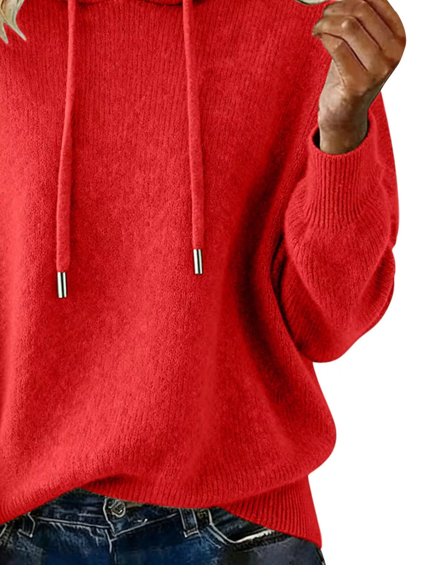 Drawstring Long Sleeve Hooded Sweater - Salt & Stone