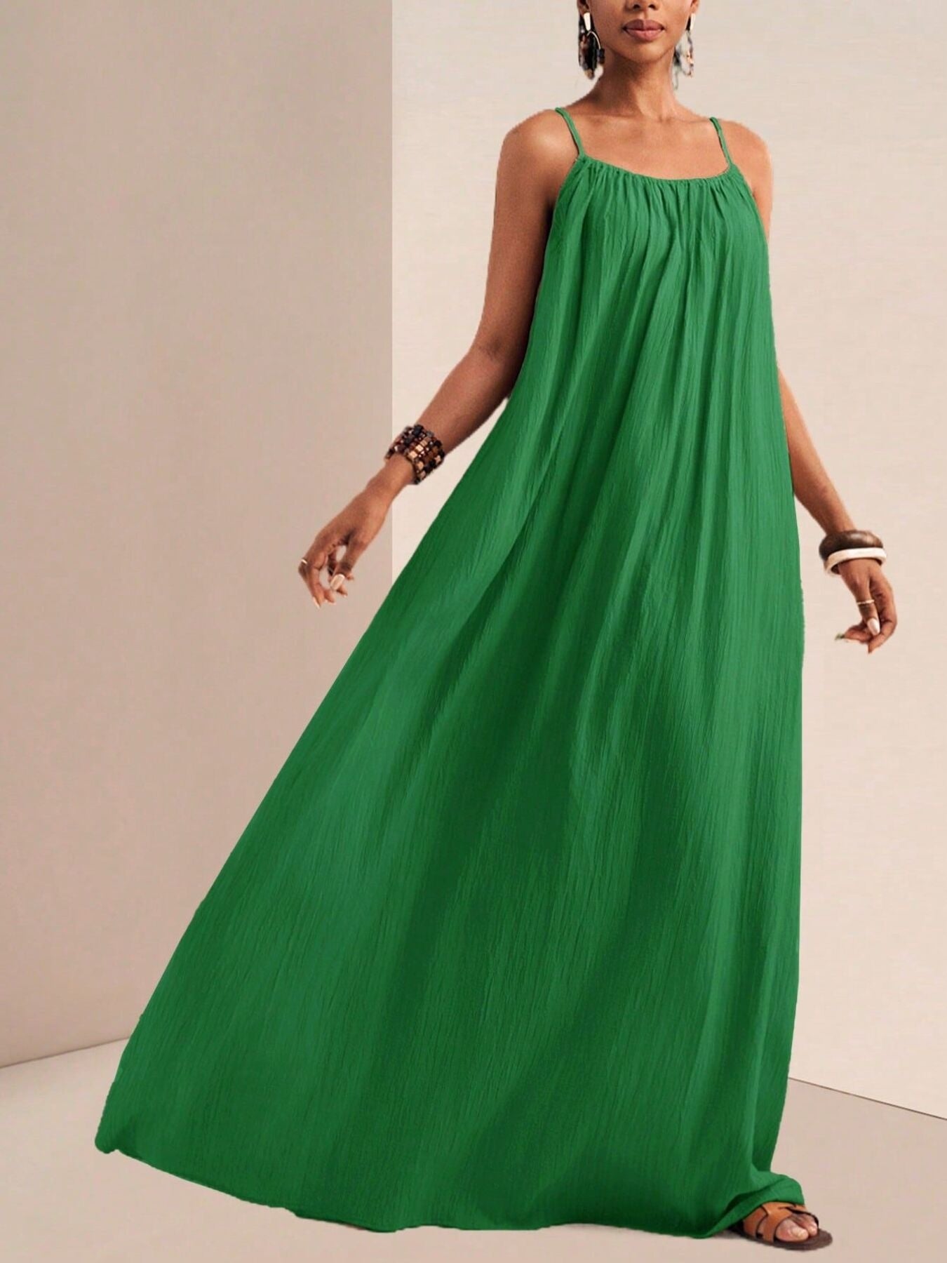 Spaghetti Strap Flowy Maxi Dress - Salt & Stone