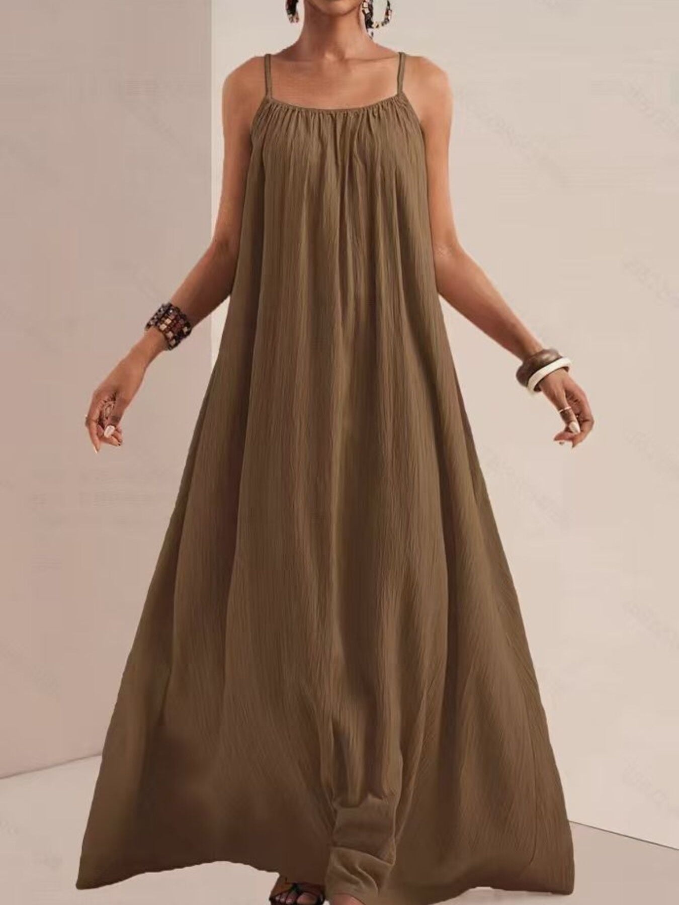 Spaghetti Strap Flowy Maxi Dress - Salt & Stone