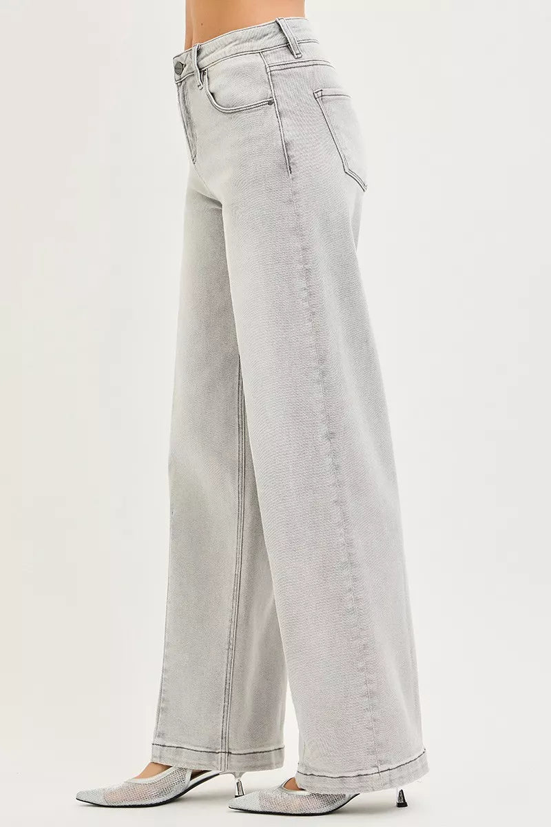 RISEN Slouchy Baggy Jeans with Contrast Stitching - Salt & Stone