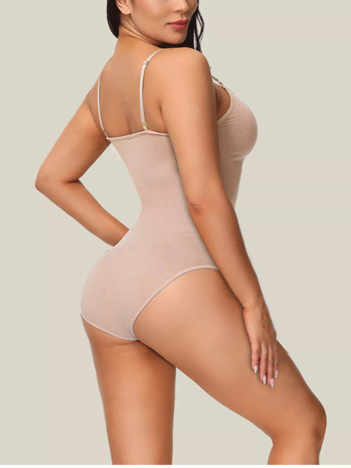 Full Size Seamless Scoop Neck Shaping Bodysuit Plus Size - Salt & Stone