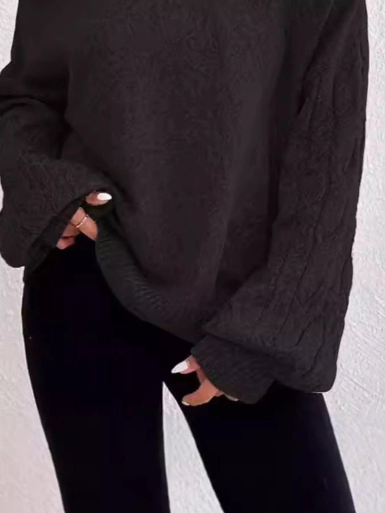 Cold Shoulder Turtleneck Sweater - Salt & Stone