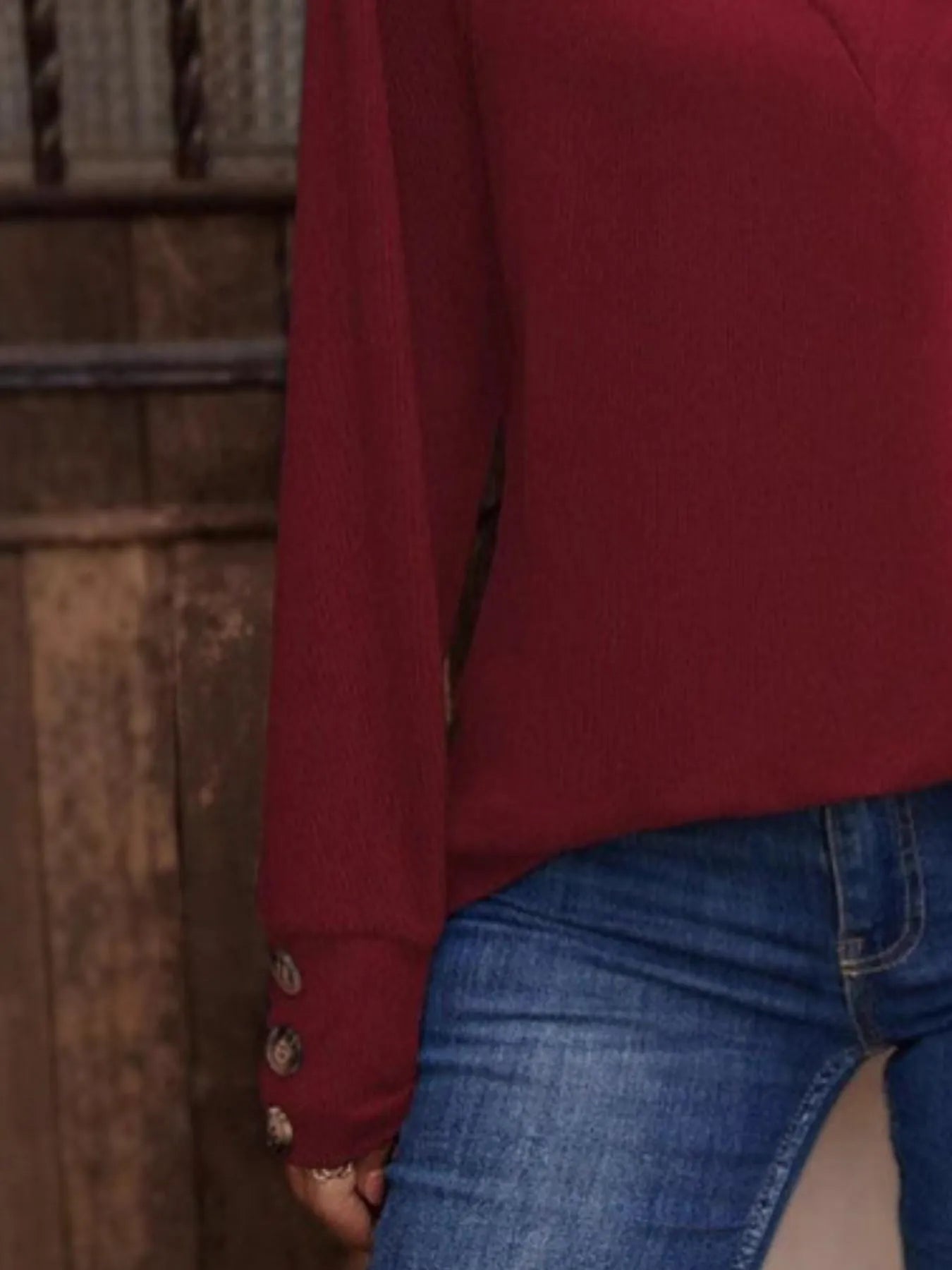 V - Neck Long Sleeve T-Shirt - Salt & Stone