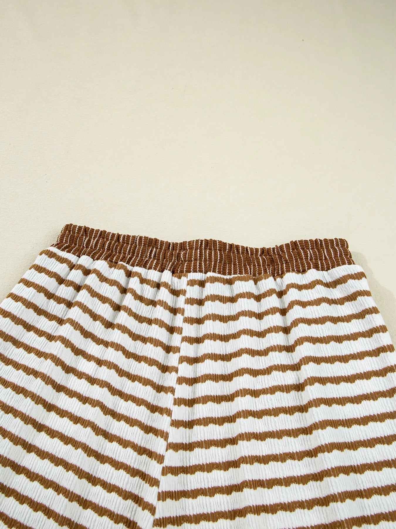 Stripe Collared Top and Drawstring Pant Set - Salt & Stone