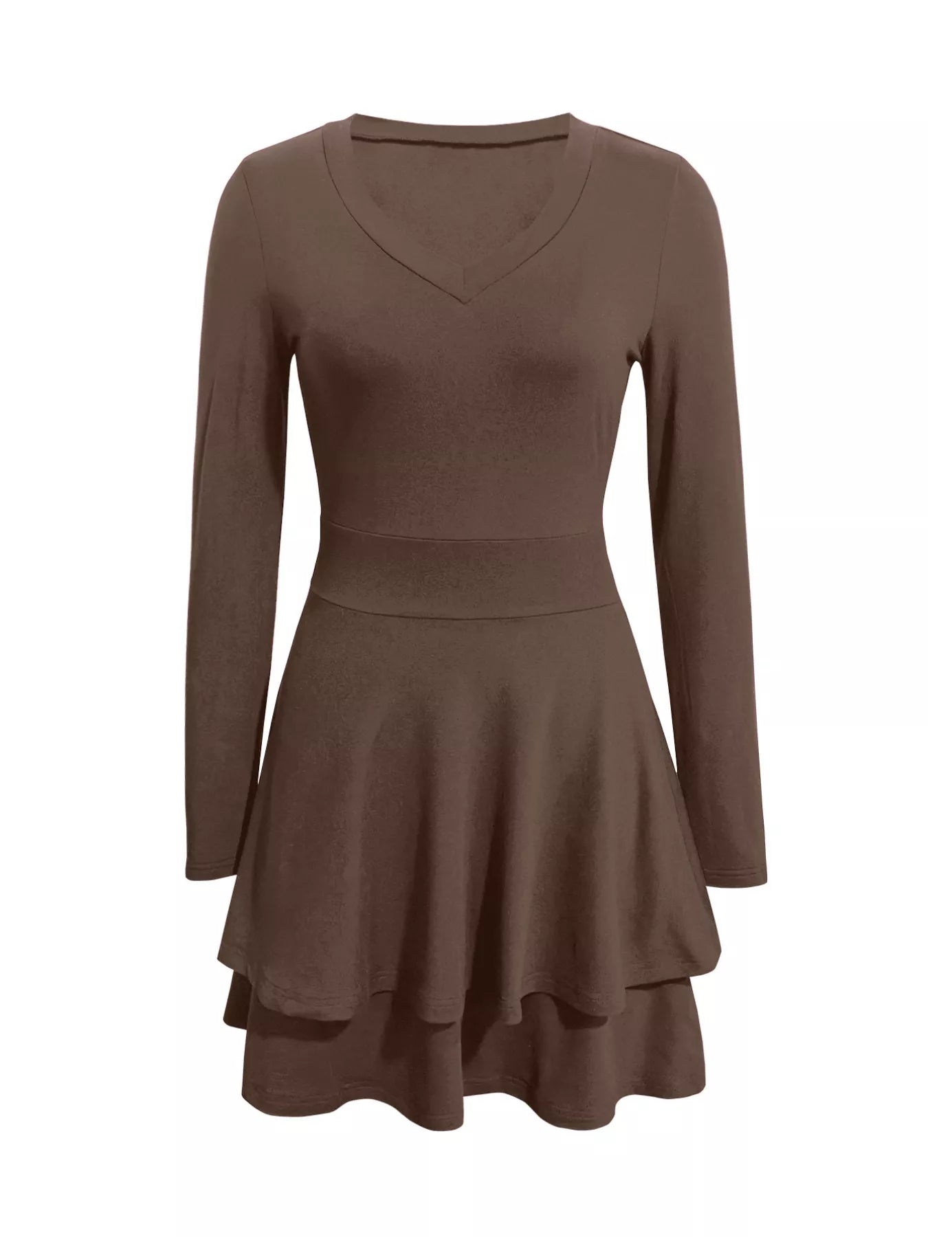 V - Neck Layered Ruffle Mini Dress - Salt & Stone