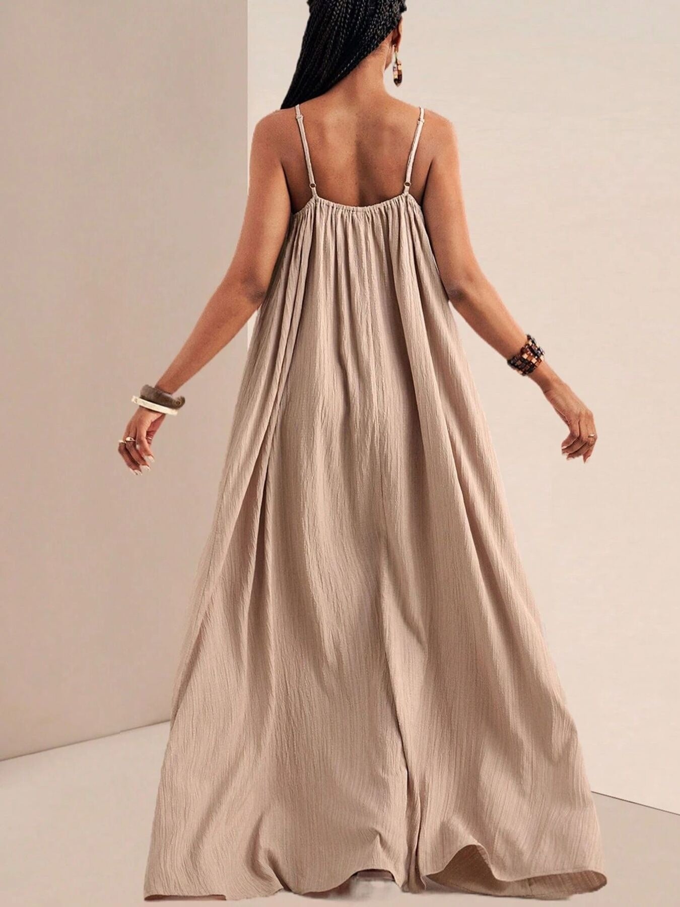 Spaghetti Strap Flowy Maxi Dress - Salt & Stone