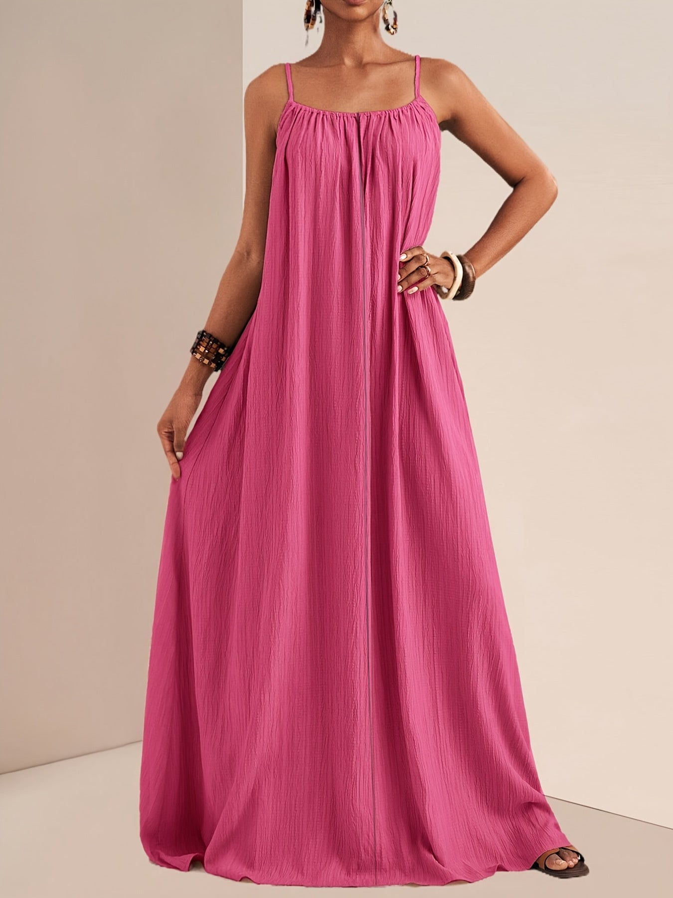 Spaghetti Strap Flowy Maxi Dress - Salt & Stone
