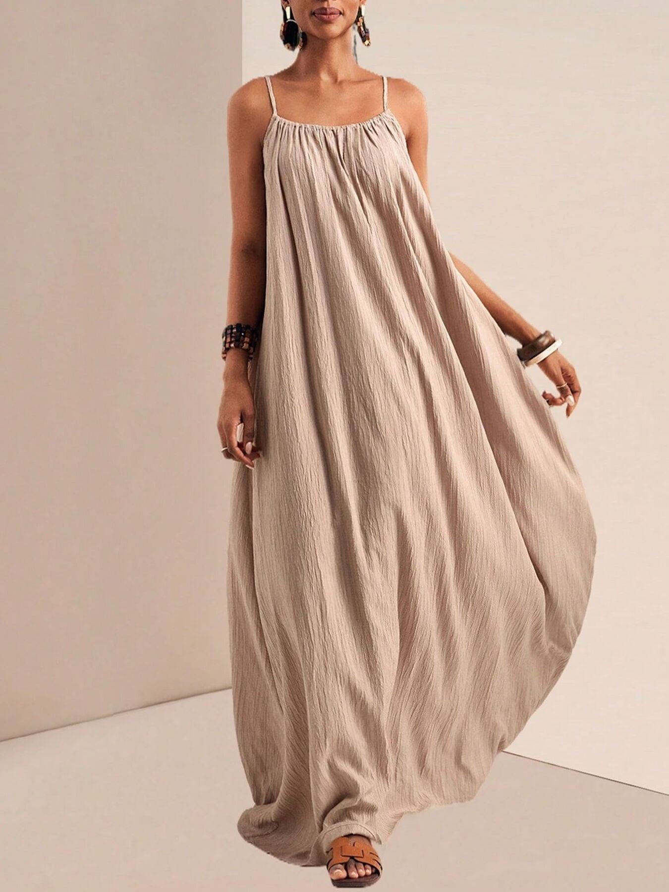 Spaghetti Strap Flowy Maxi Dress - Salt & Stone