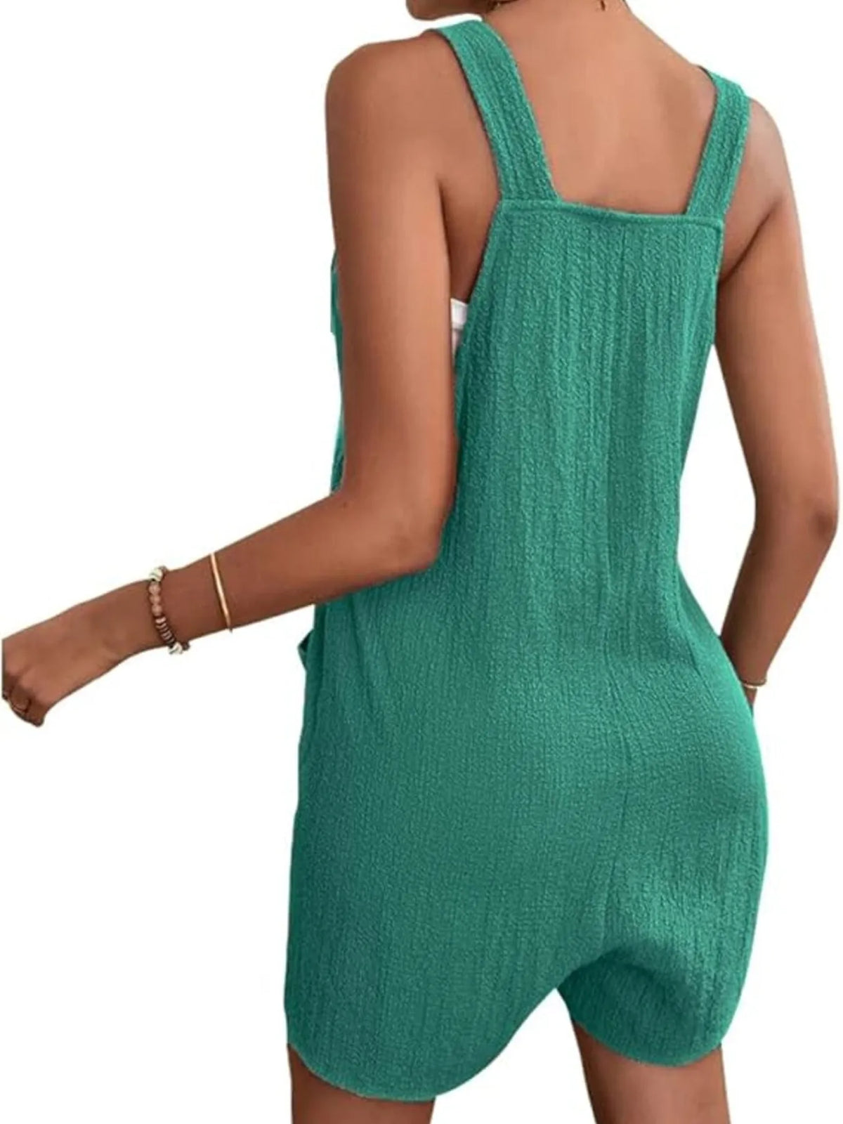 Knot-Strap Romper with Pockets - Salt & Stone
