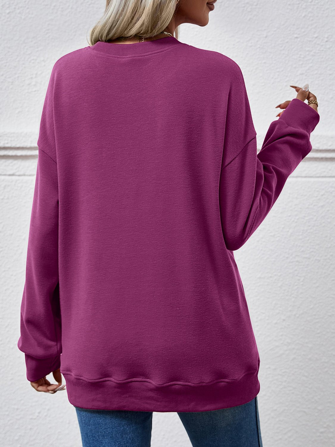 Dropped Shoulder Sweatshirt with Pockets - Salt & Stone