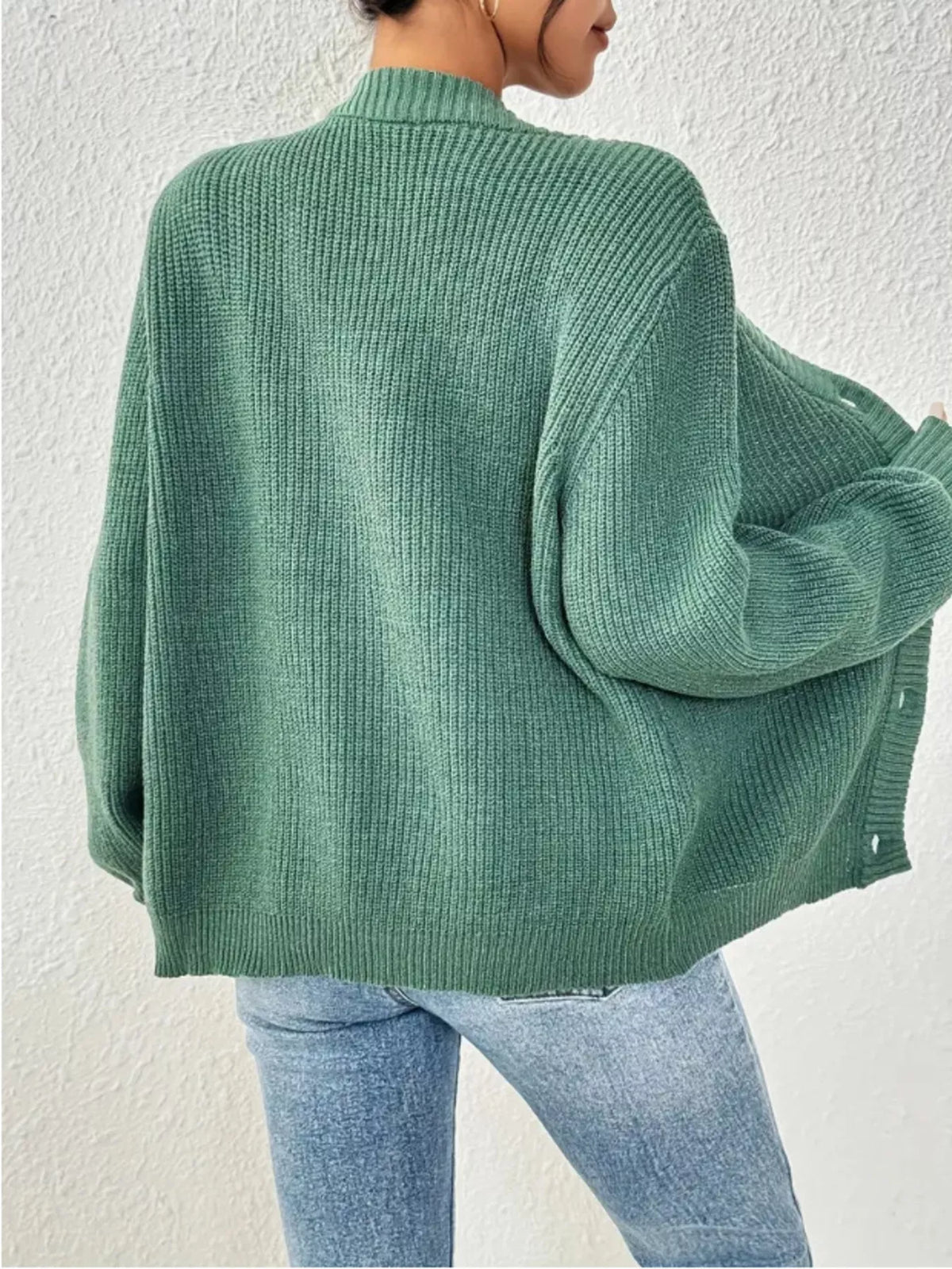 Chunky Knit Button-Down Cardigan - Salt & Stone