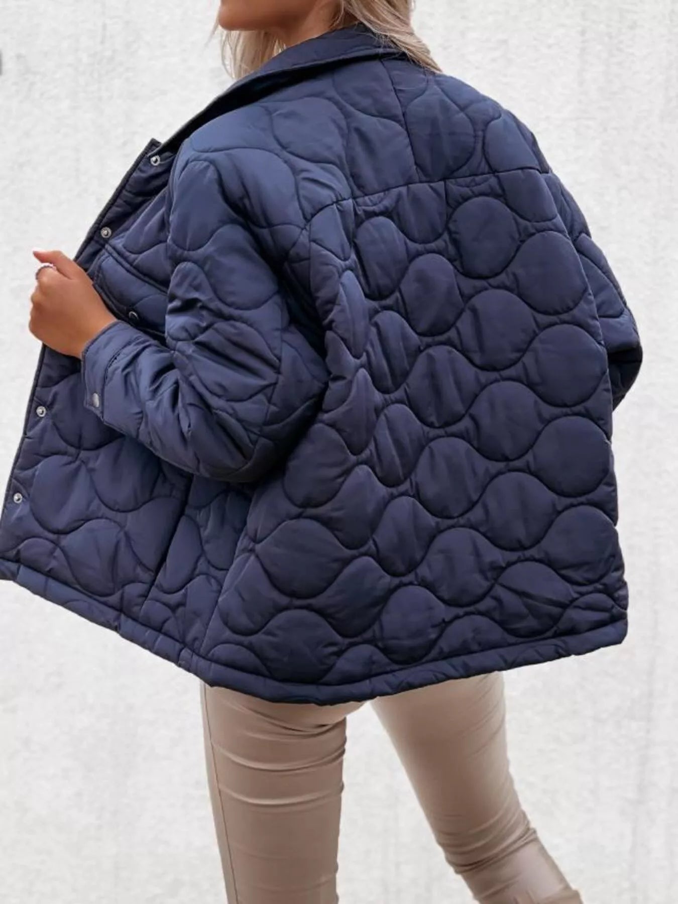 Quilted Snap - Down Casual Jacket - Salt & Stone