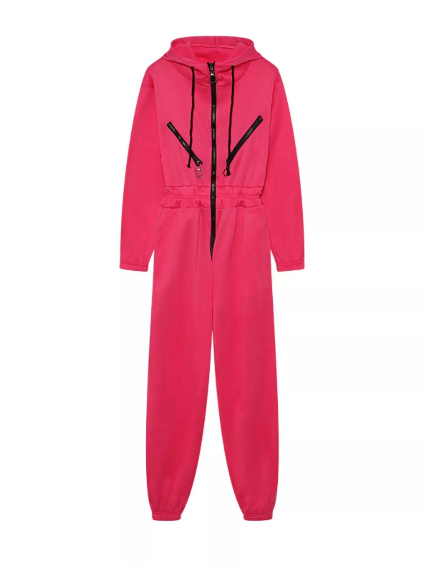 Hooded Zip - Up Long Sleeve Jumpsuit - Salt & Stone