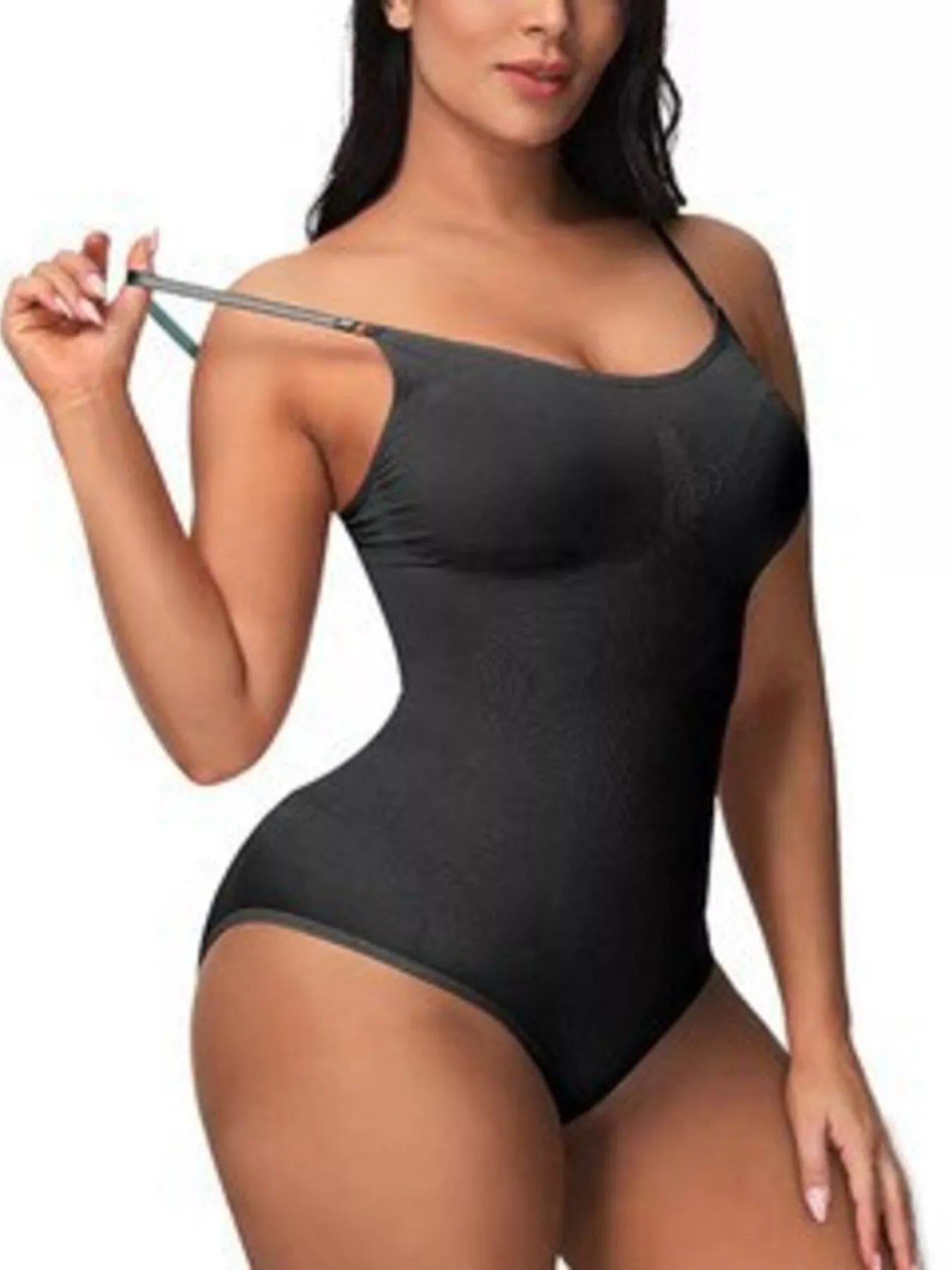 Full Size Seamless Scoop Neck Shaping Bodysuit Plus Size - Salt & Stone